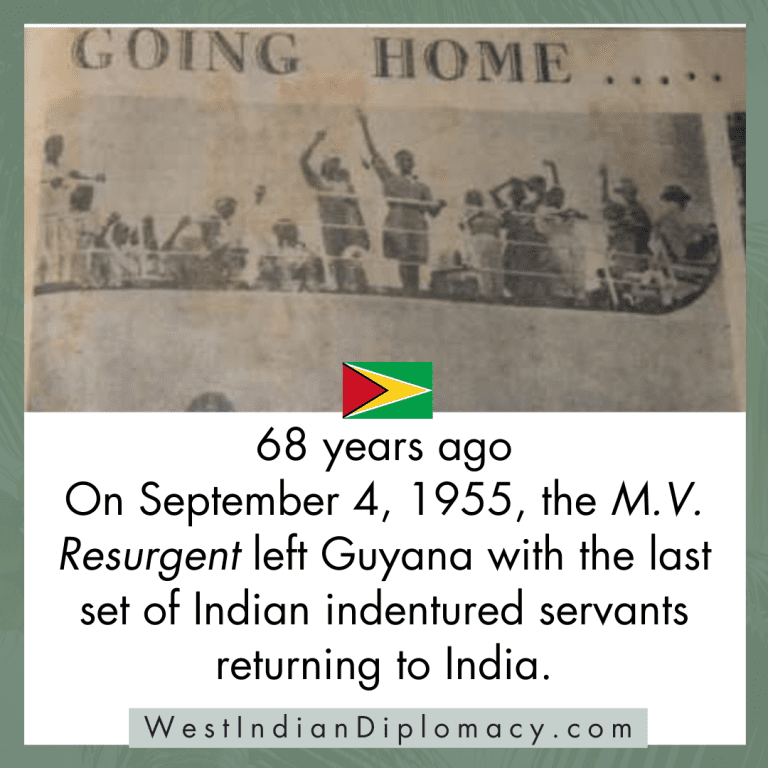 The MV Resurgent: Returning Ship from Guyana to India