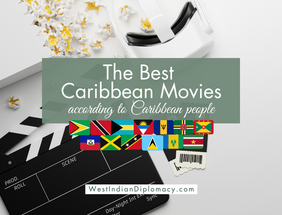 best caribbean movies with popcorn and directing sign